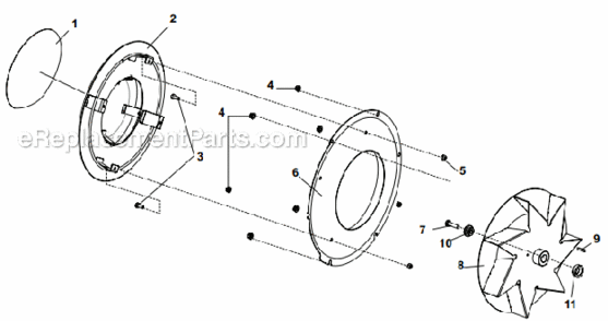 Part Location Diagram of 4165926.1 Little Wonder Intake Panel-Center